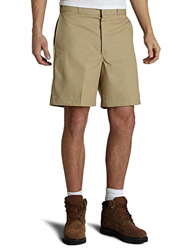 Dickies Men's Traditional Flat Front Work Short, Khaki, 42