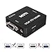 Price comparison product image VGA to HDMI, GANA 1080P Full HD Mini VGA TO HDMI with Audio Video Converter Adapter Box With USB Cable, 3.5mm Audio Port Cable Support HDTV for PC Laptop Display Computer Mac Projector (Black)