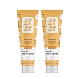 Hello Bello Premium Baby Lotion I Vegan and Cruelty Free Moisturizing, Non-Greasy Lotion for Babies and Kids I Vanilla Apricot Scent I 17 FL Oz (2 Packs of 8.5oz)