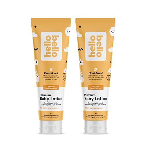 Hello Bello Vegan and Cruelty Free Premium Baby Lotion - Moisturizing and Gentle on Sensitive Skin