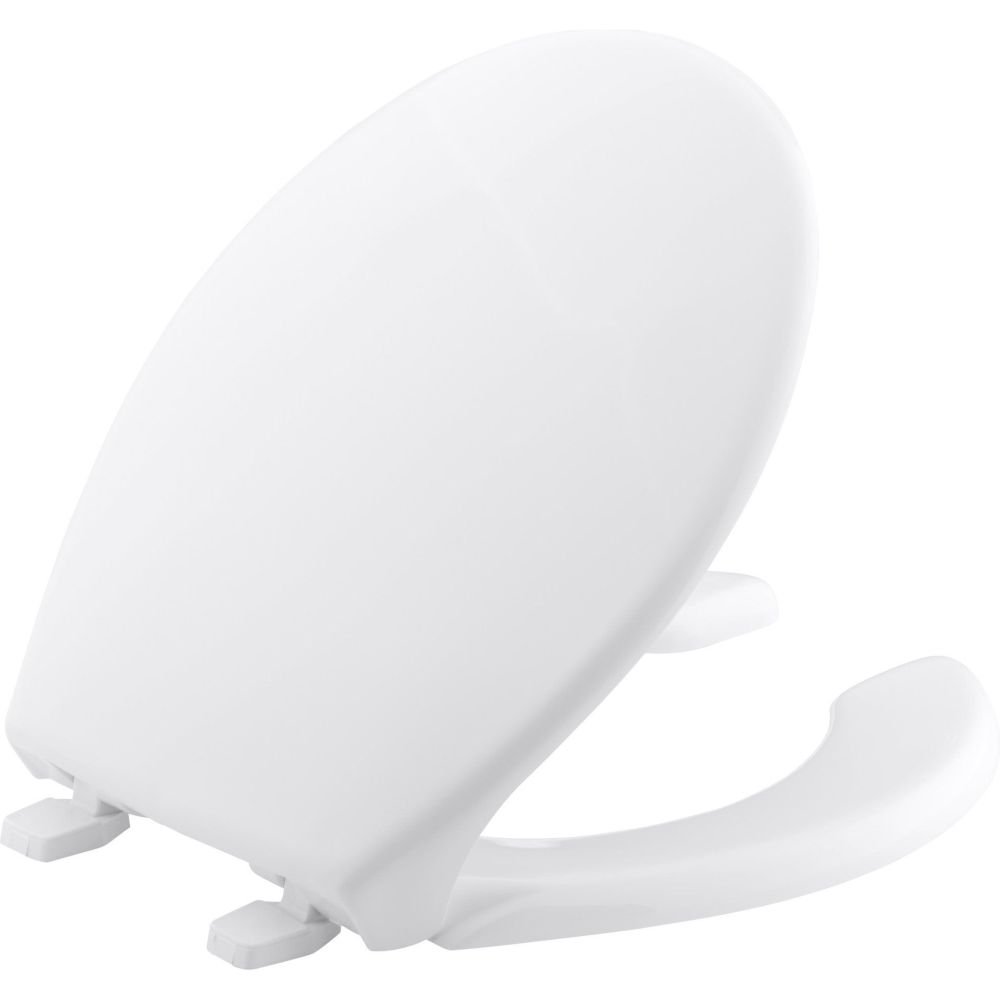Kohler K-4660-0 Lustra Open-Front Round Toilet Seat White