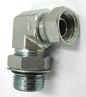 AF 9515-14-12 - #14 Male O-Ring Boss (1-3/16'-12 Threads) X 3/4 Female Pipe (1.050'-14 Threads) Swivel 90 Elbow