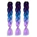 Produktbild 3 Packs 24 Zoll Colorful Jumbo Braiding Haarverlängerungen Synthetic Haar Ombre Kanekalon Flechten Hair Extensions