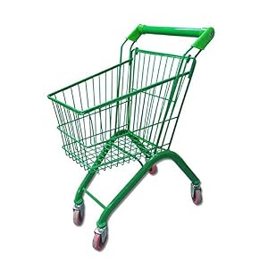 lqgwc lqgwc Small Cart Supermarket Cart Convenience Store Kids Shopping Cart Children Small Shopping Cart Mini Trolley (Color : Green)