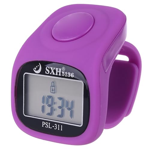 Saddgo Contatori Dita 6 Digitale LED Contatore Dito Elettronico Numero Manuale Meccanico Contatore Giro Ricordare Nuoto Contatore