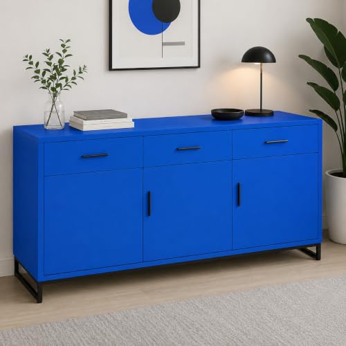 Image of Vinyl Contact Paper Decorative for Cabinets Countertops Kitchen Shelves Liner Self Adhesive Film Peel and Stick Waterproof Removable Wallpaper (Inches 24 x 118, Matte Royal Blue)