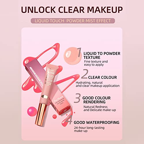 Blush Beauty Wand Cream Blush Stick For Cheeks And Lips,Blush Creams Blush Highlighter,Easily Blendable,Stick Blush Smudge Proof #TOP4