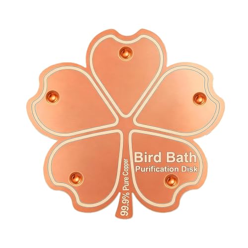 Bird Bath Purification Copper | Weatherproof Physical Safe Panel | Bird Bath Maintenance Copper | For Homeowners Gardeners Outdo