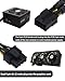 COMeap 8 Pin PCIe Splitter Cable, GPU VGA PCIe Female to Dual 8 Pin (6+2) Male PCI Express Power Adapter Braided Extension 9 inches (23cm)