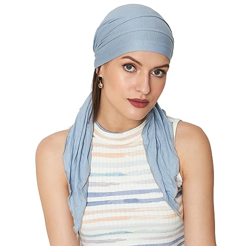 Image of The Headscarves Women Bamboo Pre Tie Scarf (HS107 Multicolor)