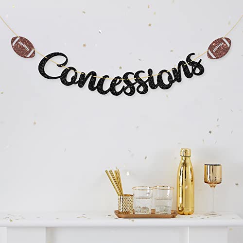 Halawawa Concessions Banner, Football Banner For Kids Men Boys Birthday Party Decoration, Sports Theme Birthday/Baby Shower Party Decor Banner, Super Football Game Day Sports Birthday Party Decor #TOP3
