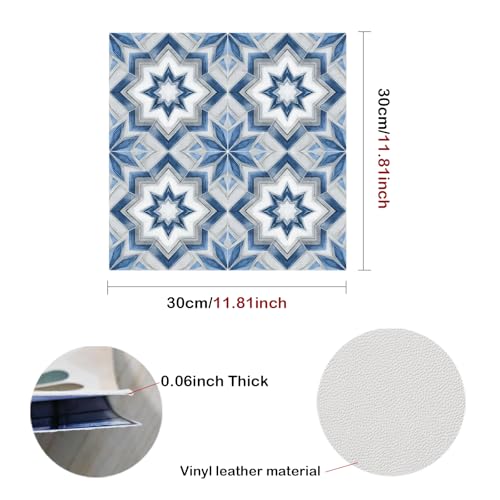 Image of Nuxovilar Peel and Stick Vinyl Floor Tiles, 11.8 inchx11.8 inch