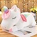 Lulihhhh 25-100 cm Kawaii Unicorno Peluche Peluche Unicorno Bambole Animali Cavallo Giocattoli Cuscino Morbido Bambini Ragazze Regali di Compleanno 100 cm Bianco