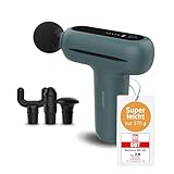 medisana MG 200 Massagepistole, Massage Gun mit 4 Aufsätzen, Massagegerät mit Smart-Modus und 5 Intensitätsstufen zur Entspannung und Massage, lange Akkulaufzeit, mit Aufbewahrungsbox