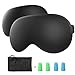 Price comparison product image Sleep Mask, Eye Mask, TechRise [2-Pack] Ultra Soft Skin-Friendly Pure Natural Silk Fabric and Natural Cotton Filled Sleeping Eye Mask with Adjustable Strap and Ear Plug for Men,Women and Kids