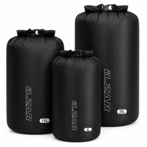 Set de 3 Bolsas Secas Impermeables, 8L 15L 25L con Fondo Redondo miniatura 1