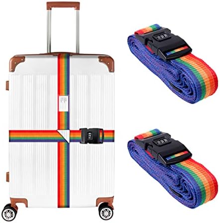 2 Sangles De Voyage à Combinaison Pour Valise - Marque Zaplyte - Réglables Et Verrouillables - Bleu Foncé - Neuf