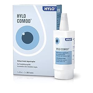 HYLO COMOD Augentropfen bei trockenen Augen mit Hyaluronsäure, Doppelpackung 2×10 ml