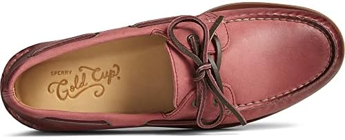 Sperry Men's Gold Authentic Original 2-Eye Seasonal Boat Shoe, RED, 10 | Image 4