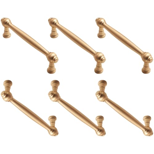 6個セット防錆キャビネットハンドルワイプ仕上げ合金取手ワードローブキッチンバスルーム収納シンプルな引き出し取手