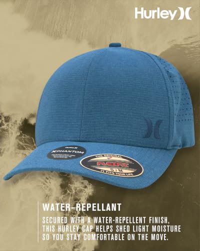 Image of Hurley Men's Baseball Cap - Sweat-Wicking Fitted Baseball Hats for Men (S-XL) | Flexfit Stretchable Sweatband, Sweat-Wicking Fabric and Structured Curved Bill