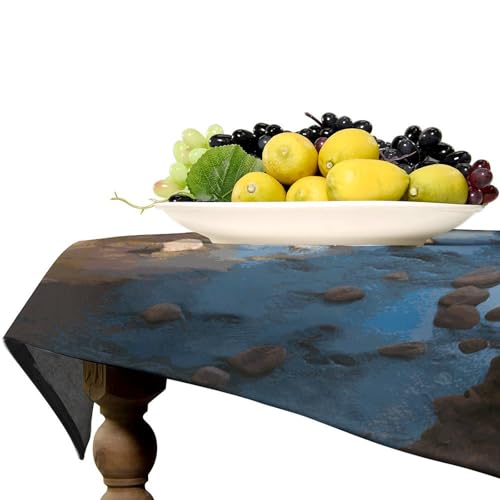 Nappe Zion lavable 139x190 cm pour protéger votre table de mariage - 7