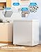 TABU 7.0 Cubic Feet Chest Freezer,Top Opening Deep Freezer with Removable Basket, Freestanding Compact Chest Deep Freezer with 7 Level Adjustable Thermostat (White, 7.0 Cu.Ft.)