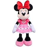 Disney Valentine's 19-inch Large Minnie Plush Stuffed Animal, Soft & Cuddly, Toy for Fans, Girls, Kids, Ages 2 and Up by Just Play
