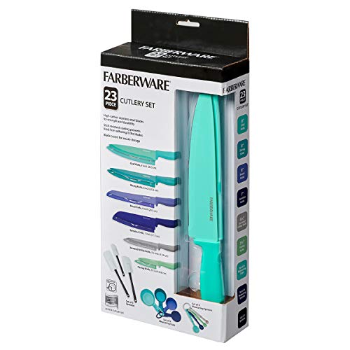 Farberware Resin Cutlery Set, 23 Piece, Multicolor Cool #TOP3