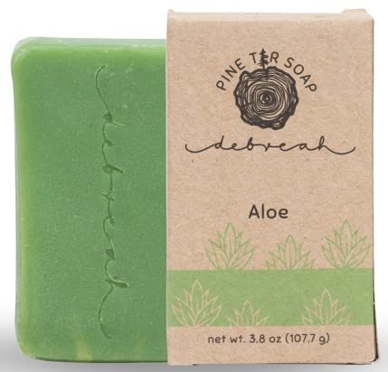 It's Our Choice No Plastic Bottle Aloe Vera Handmade Pine Tar Soap Bar, Hot Press Soap – Biodegradable Sustainable & All Natural Body Wash For Men & Women- (Aloe, 3.8) #TOP3