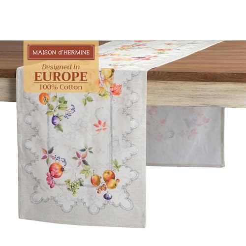 Maison d' Hermine Table Runner 100% Cotton 14.50" x 108" (Single Layer)