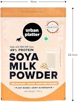 URBAN PLATTER Soy Milk Powder, 500 gm