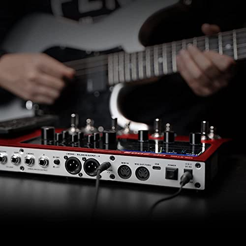 Image of VALETON Multi Effects Processor Multi-Effects Pedal with Expression Pedal FX Loop MIDI I /O Guitar Bass Effects Pedal Amp Modeling IR Cabinets(Include 10 Pcs Additional Footswitch Toppers)