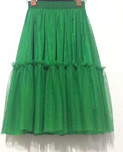 WDDBSQ Tulle Skirt/Half-length skirt/Mesh/Banquet/Gala/Party/Dress/Gauze/Multi-Layer Elastic Waist/High Waist/Princess/Pettiskirt/Skirt/Skirt/