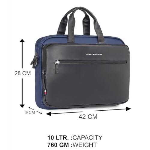 Image of Tommy Hilfiger Laptop Backpack For Men, Blue, One-Size, Prophecy | Travel and Office Bagpack of Men