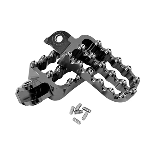 LTIENBST Estriberas de aluminio Estriberas Pedales Almohadillas Reposapiés Compatible with KTM 690 Enduro/R 2008 2022,790 Adventure/R,890/950 Adventure,See Fitment,negro