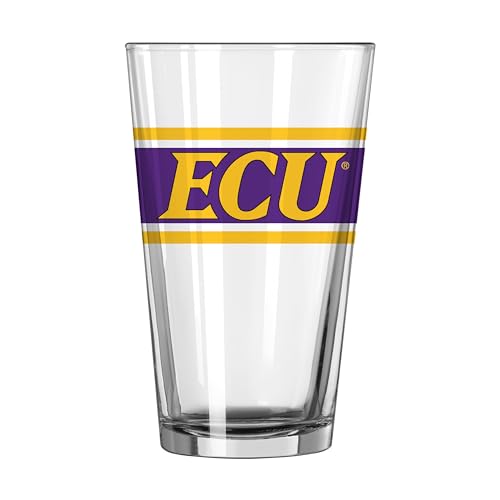 Image of Logo Brands NCAA 16 oz Pint Glass - Durable Glass With Bold Team Color- Chip-Resistant Rim Drinkware For Fans, Tailgates, Home Bars & Everyday Use