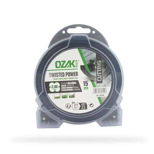 OZAKI Bobine de fil nylon hélicoïdal OZAKI 507508, Ø2 mm, Longueur 15 m, Twisted Power Silent Line