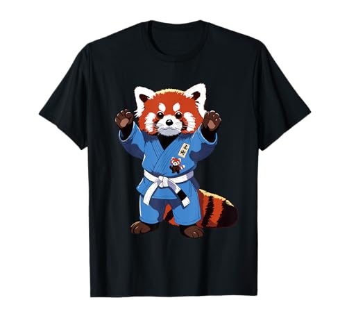 BJJ Jiu Jitsu - El lindo panda rojo está listo para la batalla Camiseta