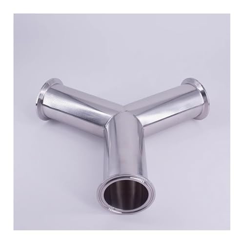 76mm Pipe OD 3" Tri Clamp Y Shaped 3 Way SUS 304 Stainless Steel Fitting Spliter Beer Wine