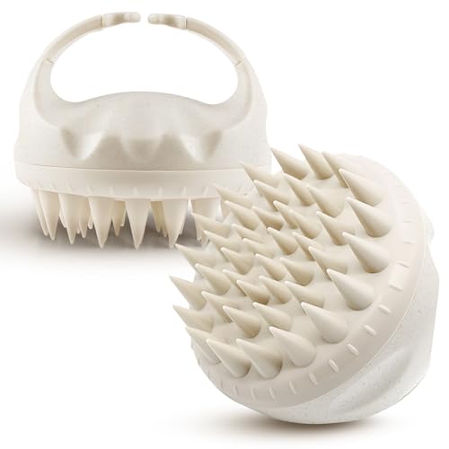 Vineen【美容師監修】シャンプーブラシ 頭皮マッサージ 頭皮洗浄ブラシ スカルプブラシ 頭皮ケア ヘアブラシ 人間工学に基づいた設計 シリコン 柔らかい 頭皮にやさしい シャンプー 乾湿両用 女男兼用のサムネイル