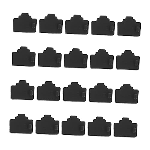 Yardenfun 20pcs Rj45 Dust Covers Lan Ethernet Port Protectors Silicone Network Interface Dust Caps for Router and Switch Black Network Hub Port for Office and Home Use
