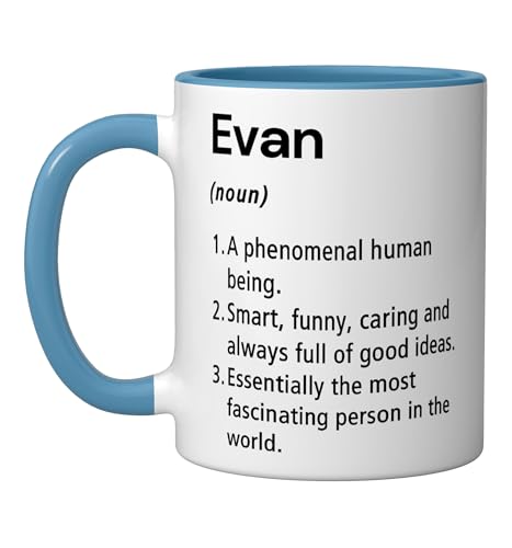 Tazón de cerámica Evan con diseño Blue/White 11 oz miniatura 1