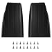 ALMULOO Scuff Guard Compatible with 1981-UP Club Car Ds Black Plastic 2PCS