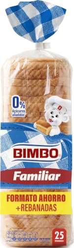 Bimbo - Pan de molde Blanco con Corteza formato Ahorro Familiar 22 rebanadas, 640 g
