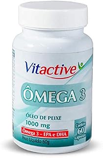 Ômega 3 Óleo de Peixe 1000 MG 60 Cápsulas Vitactive