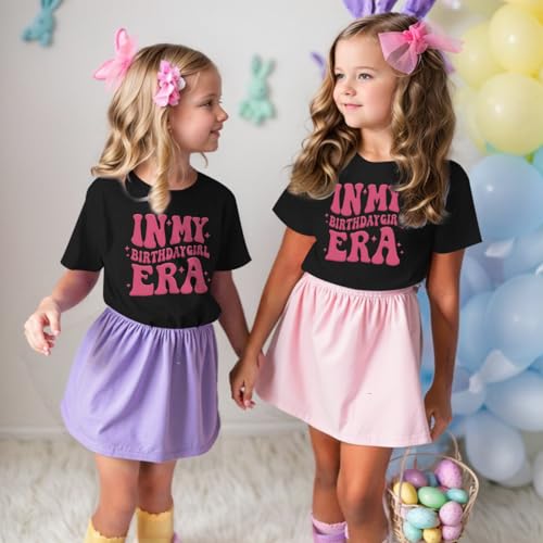 Image of BeWithYou Birthday Girl Shirt in My Birthday Era Shirts Girls Its My Era Cute Graphic Tee Kids Party Outfit