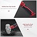 HOUSERAN Sledge Hammer, Mini Sledge Hammer, 1.24lb Sheet Metal Hammer, Drilling Hammer, Small Hammer for Women, Non-Slip Handle, for Demolition, Piling, Rock and Concrete Hammering, Red and Black
