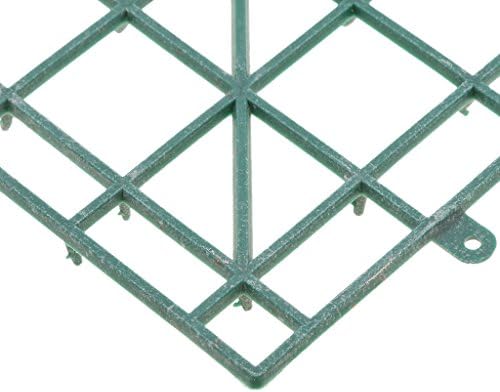 Fenteer Pack of 10 Wall Hanging Plastic Panels Mat Holder Grass Turf DIY, 22cm/ 8.66inch