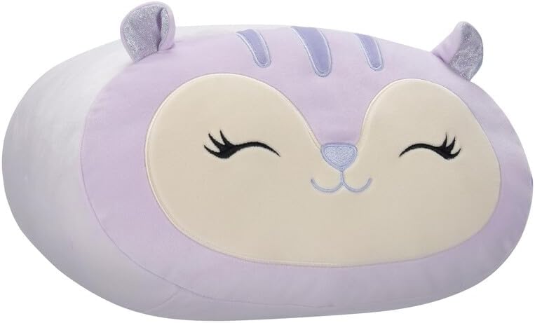 Squishmallows Medium Plush 12" Sydnee Lavender Squirrel Stackables Officially Licensed Kellytoy Soft Gift for Kids Girls & Boys Washable Squishy Stuff Toy Multicolor All Age